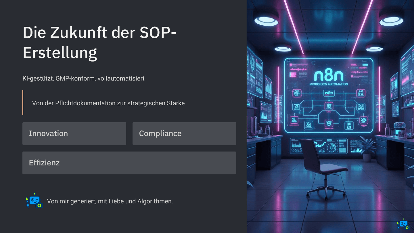 Cover des Teilnehmerprojekts zur automatisierten SOP-Erstellung